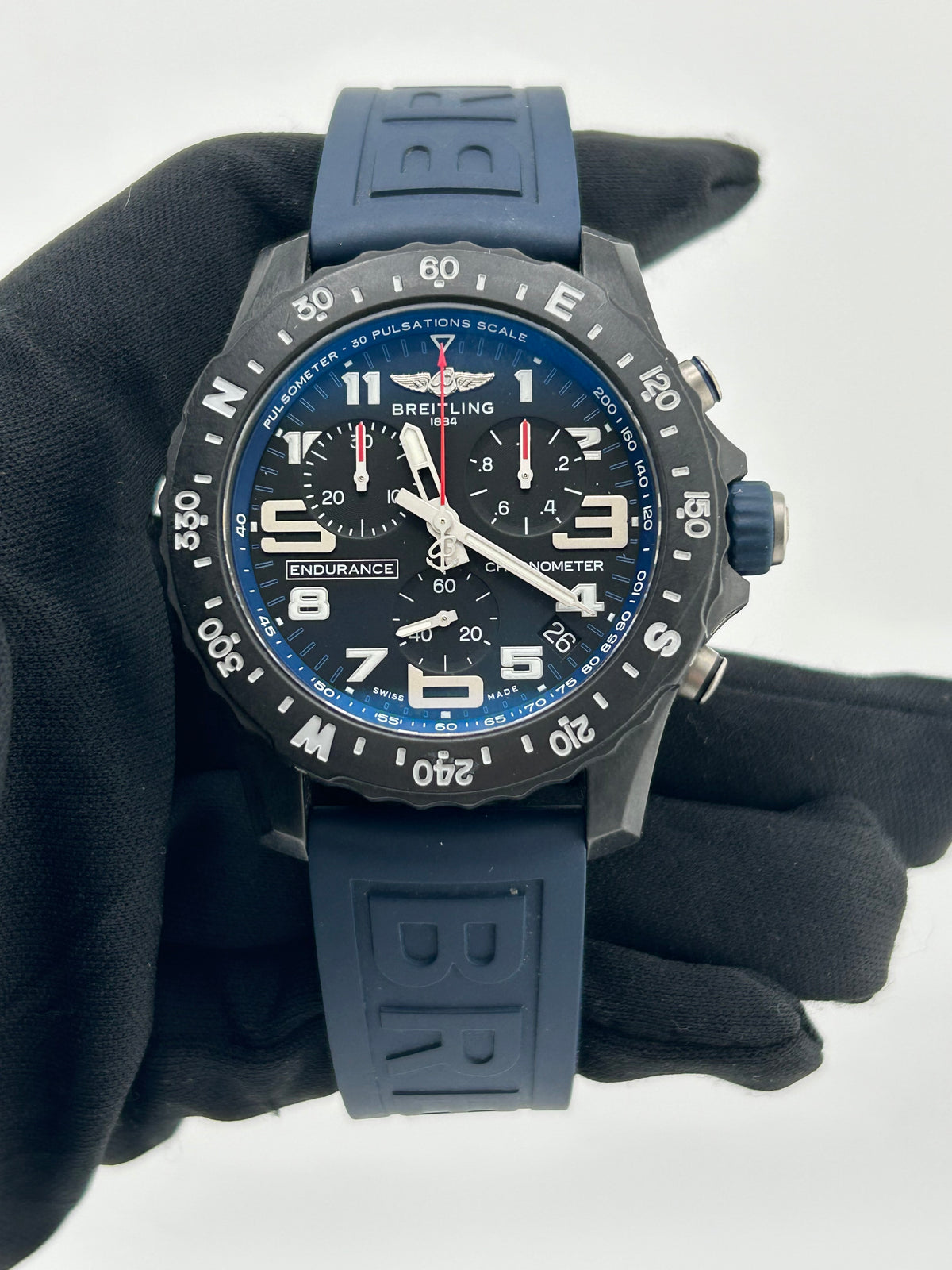 Breitling Endurance Pro Black Dial on Rubber Strap Ref. X82310D51B1S1 Complete — view 2