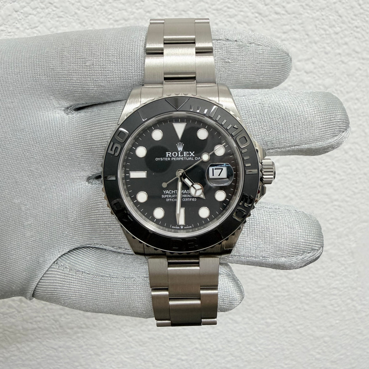 Rolex Rlx Titanium Yacht-Master 42 Black Dial on Oyster Ref. 226627 Card 2026 — view 2