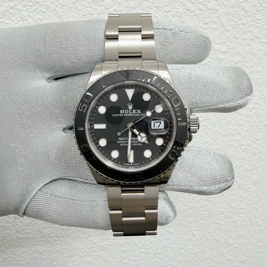 Rolex Rlx Titanium Yacht-Master 42 Black Dial on Oyster Ref 226627 with New Style Card Green 2026
