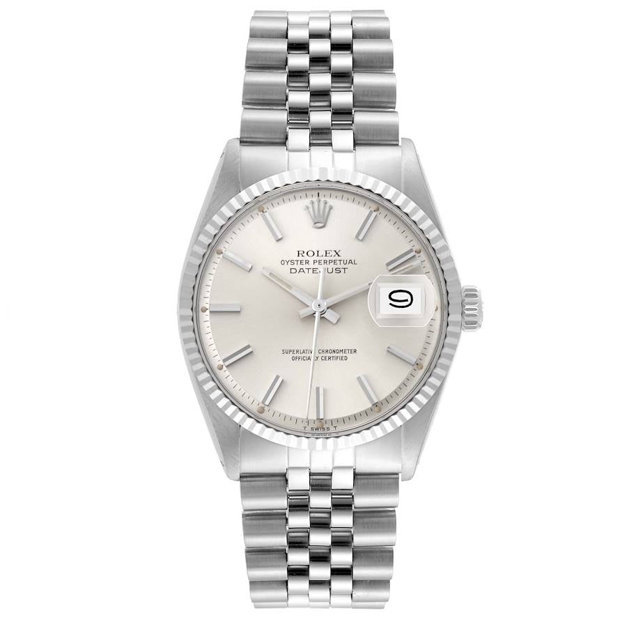 Rolex Datejust Silver Stick Dial on D Link Jubilee Ref. 1603 1979