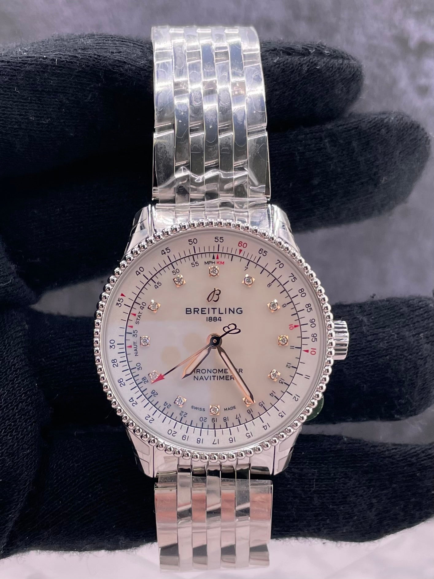 Breitling Navitimer Automatic Mop Dial on Bracelet Ref. A17395211A1A1 Card 2026 — view 2