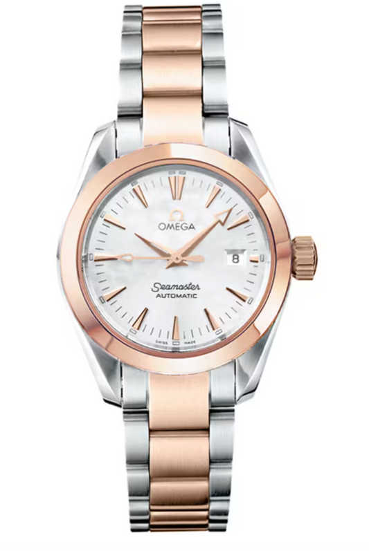 Omega Seamaster White Mop Dial on 2 Tone Ref. 2373.70 Complete 2007