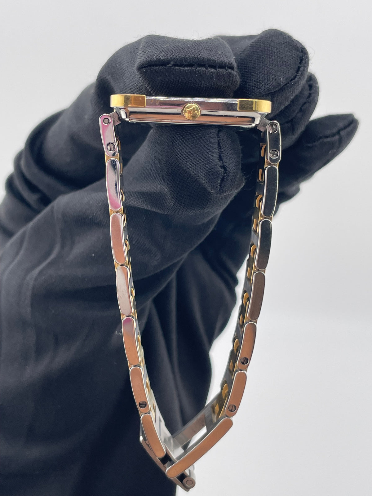 Hermes Cape Cod Gold Roman Numerals Dial on Gold Plated & Stainless Steel Bracelet Ref. CR1.240 — view 6