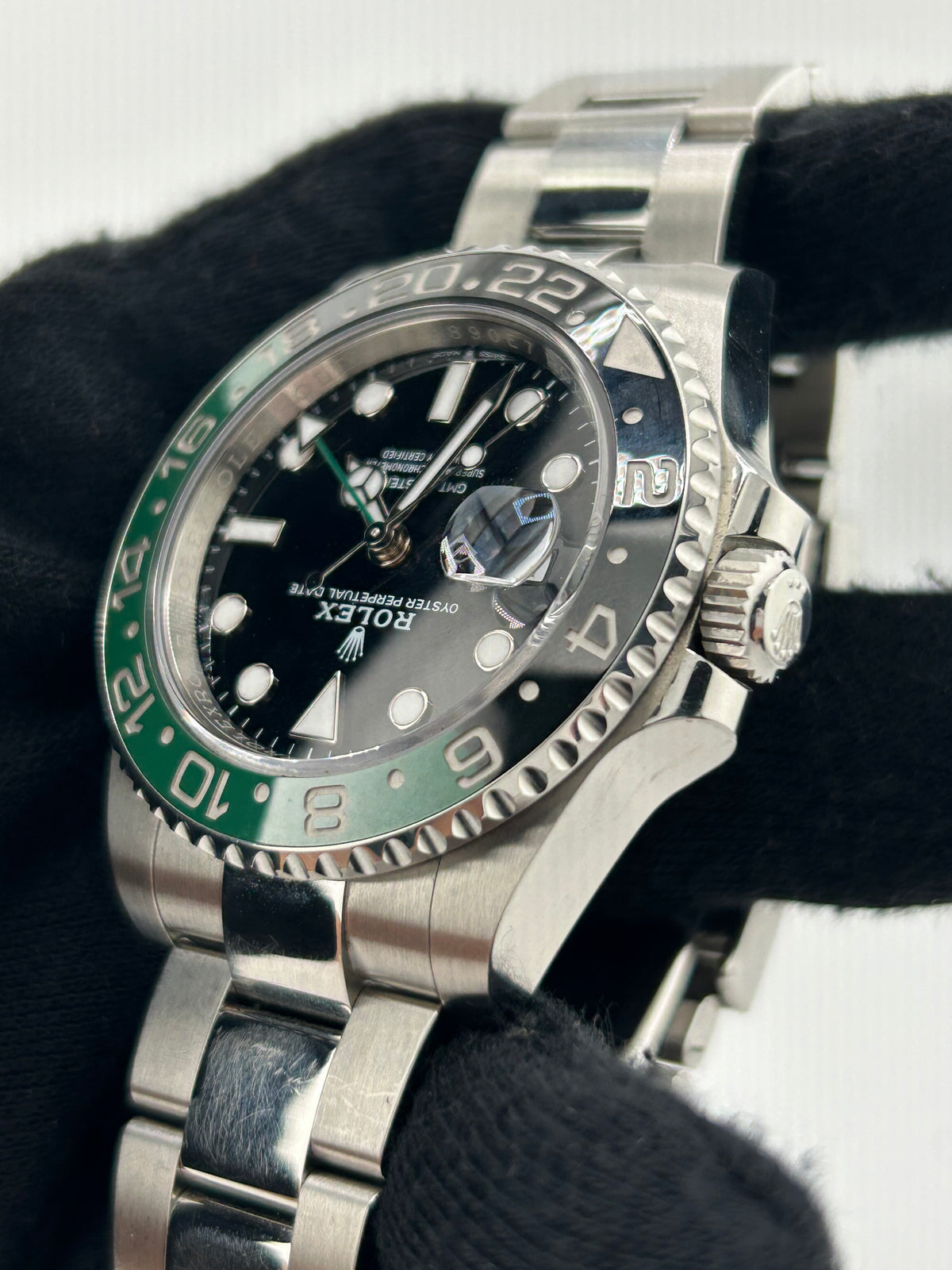 Rolex GMT-Master II "Sprite" Black Dial on Oyster Steel Bracelet Ref. 126720VTNR Card 2025 — view 3