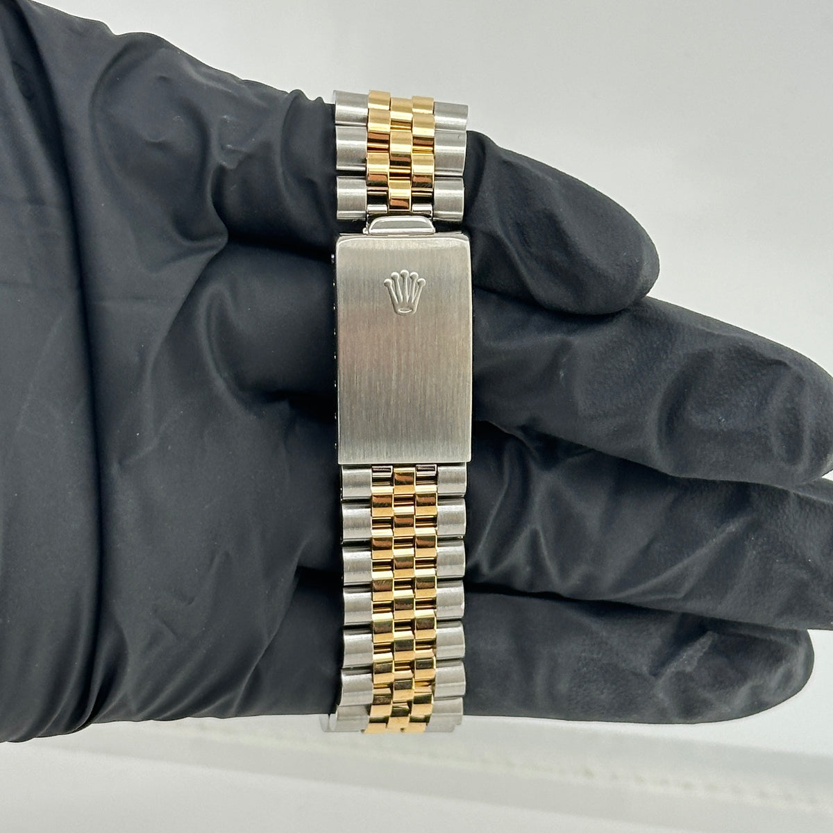 Rolex Datejust Champagne Stick Dial on D Link Jubilee Bracelet Ref. 16013 1986 — view 4