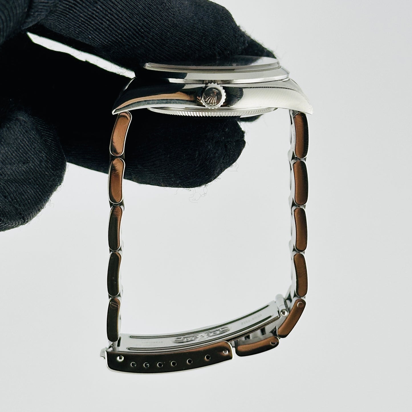 Rolex Air-King Silver Stick Dial on Oyster Bracelet Ref. 14000 1993 — view 6
