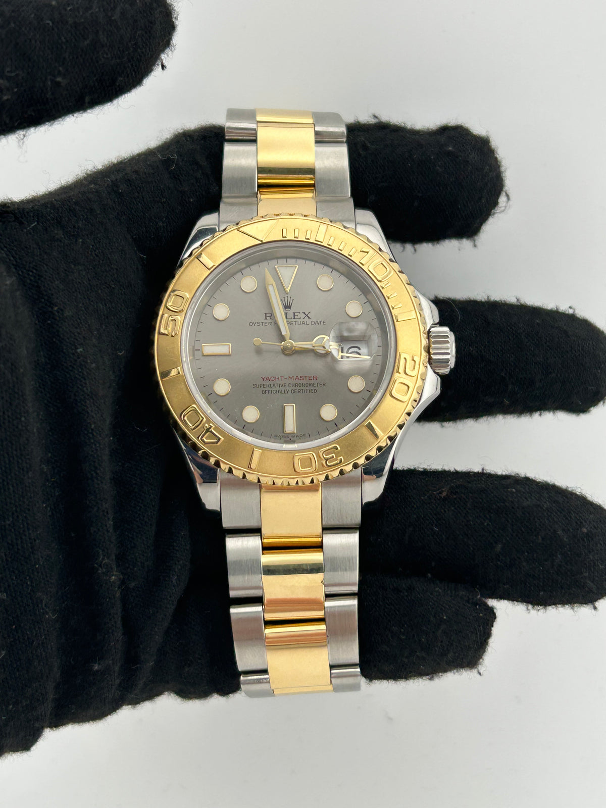 Rolex Yacht-Master Silver Dial on 2 Tone Oyster Bracelet Ref. 16622 2005 — view 2