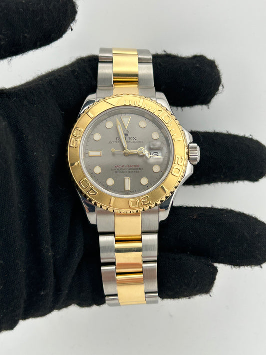 Rolex Yacht-Master Silver Dial on 2 Tone Oyster Bracelet Ref. 16622 2005 — view 2
