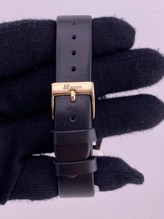 Rolex Datejust 36 Champagne Stick Dial on Generic Leather Strap Ref. 16233 1995