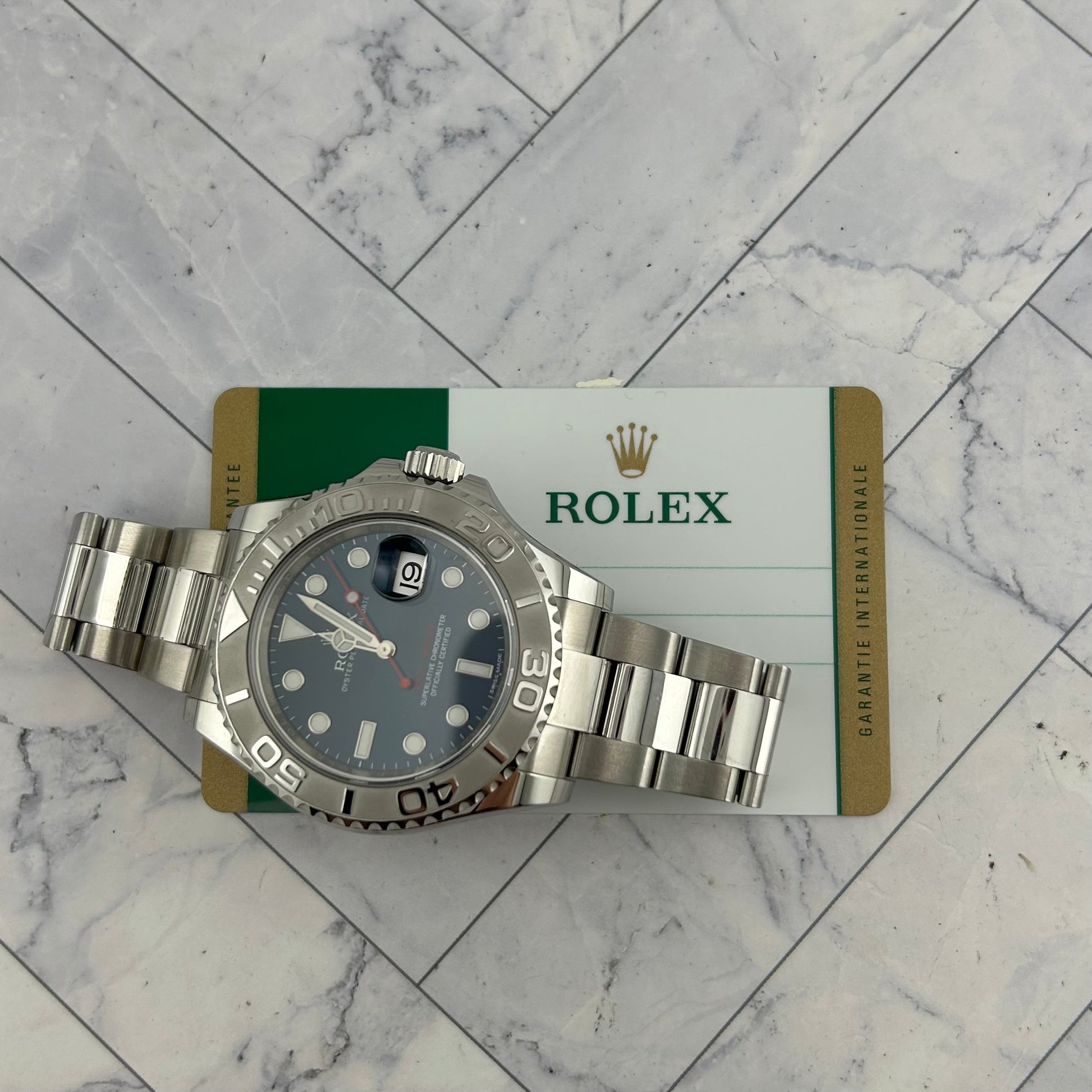 Rolex Yacht-Master Blue Dial on Oyster Ref. 116622 Card 2016 — view 7