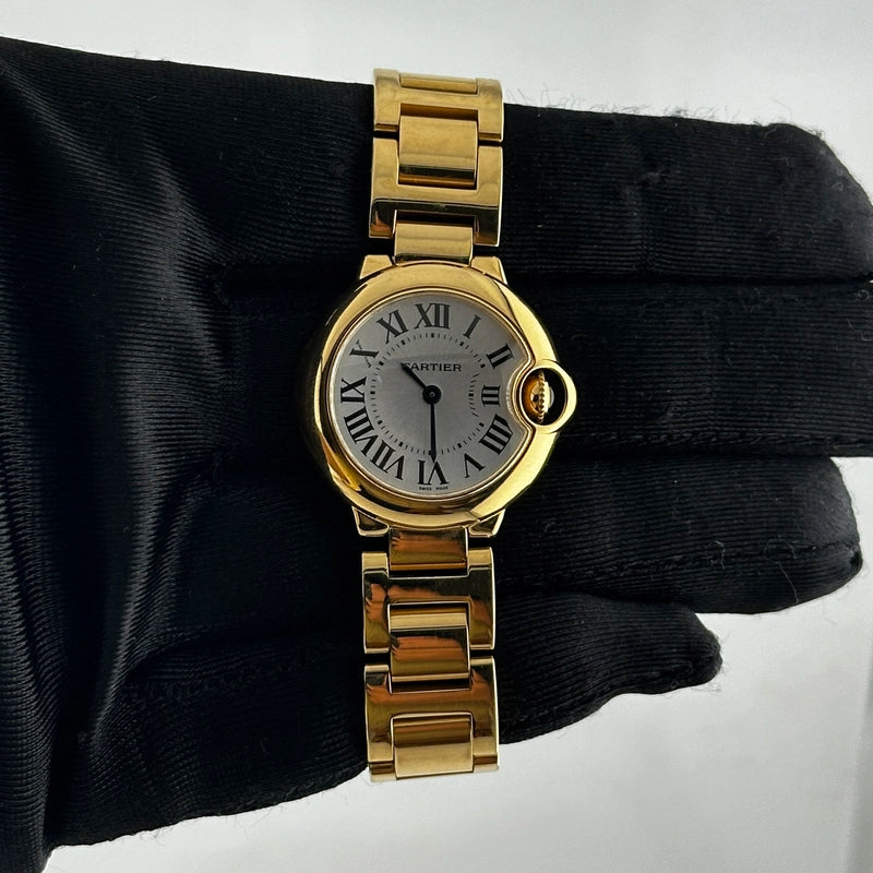 Cartier Ballon Bleu B/P Silver Roman Dial Ref 3006/W6900122 with Papers 2009