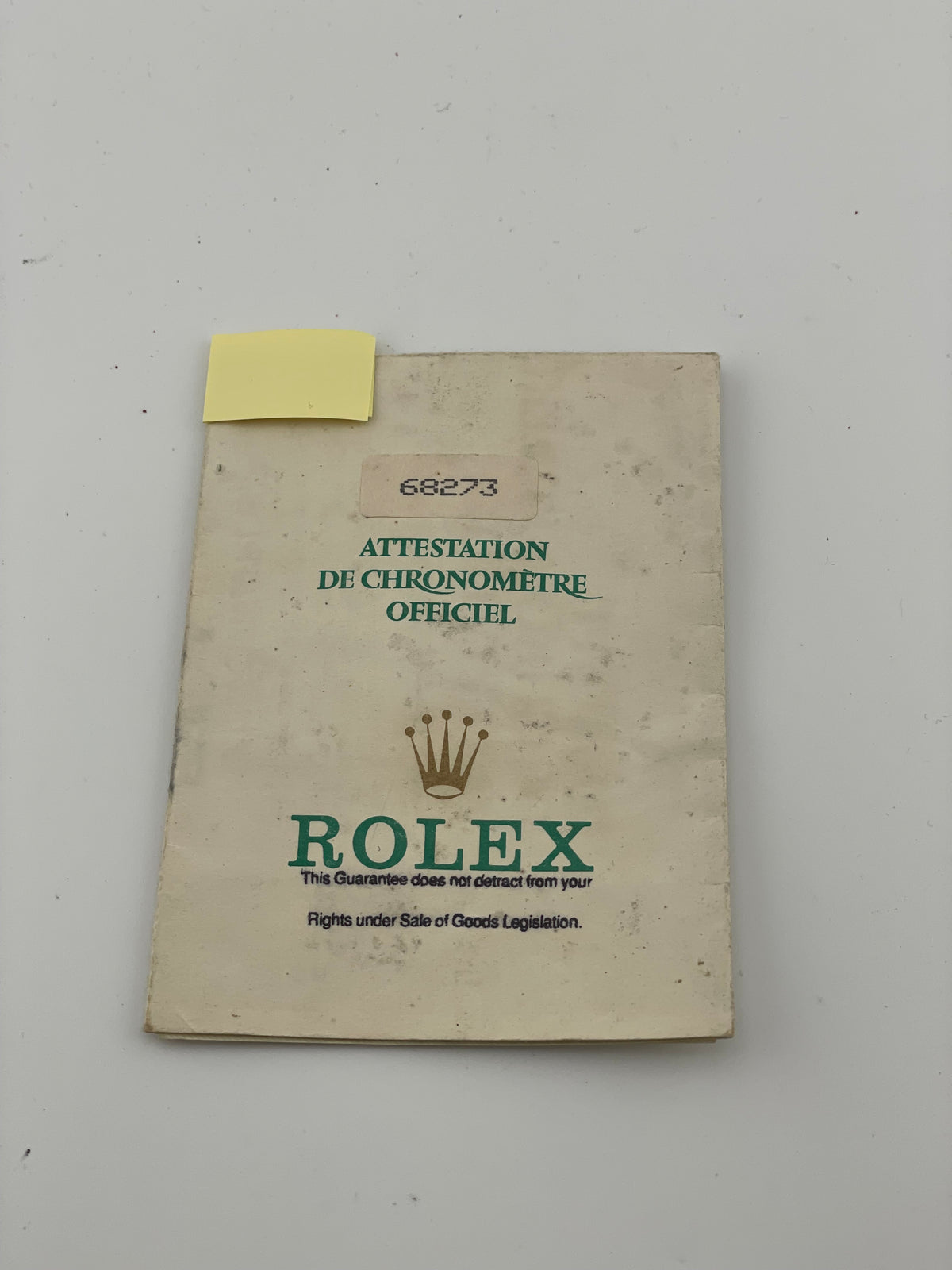 Rolex Datejust Champagne Stick Dial on Jubilee Ref. 68273 Papers Open Date — view 7