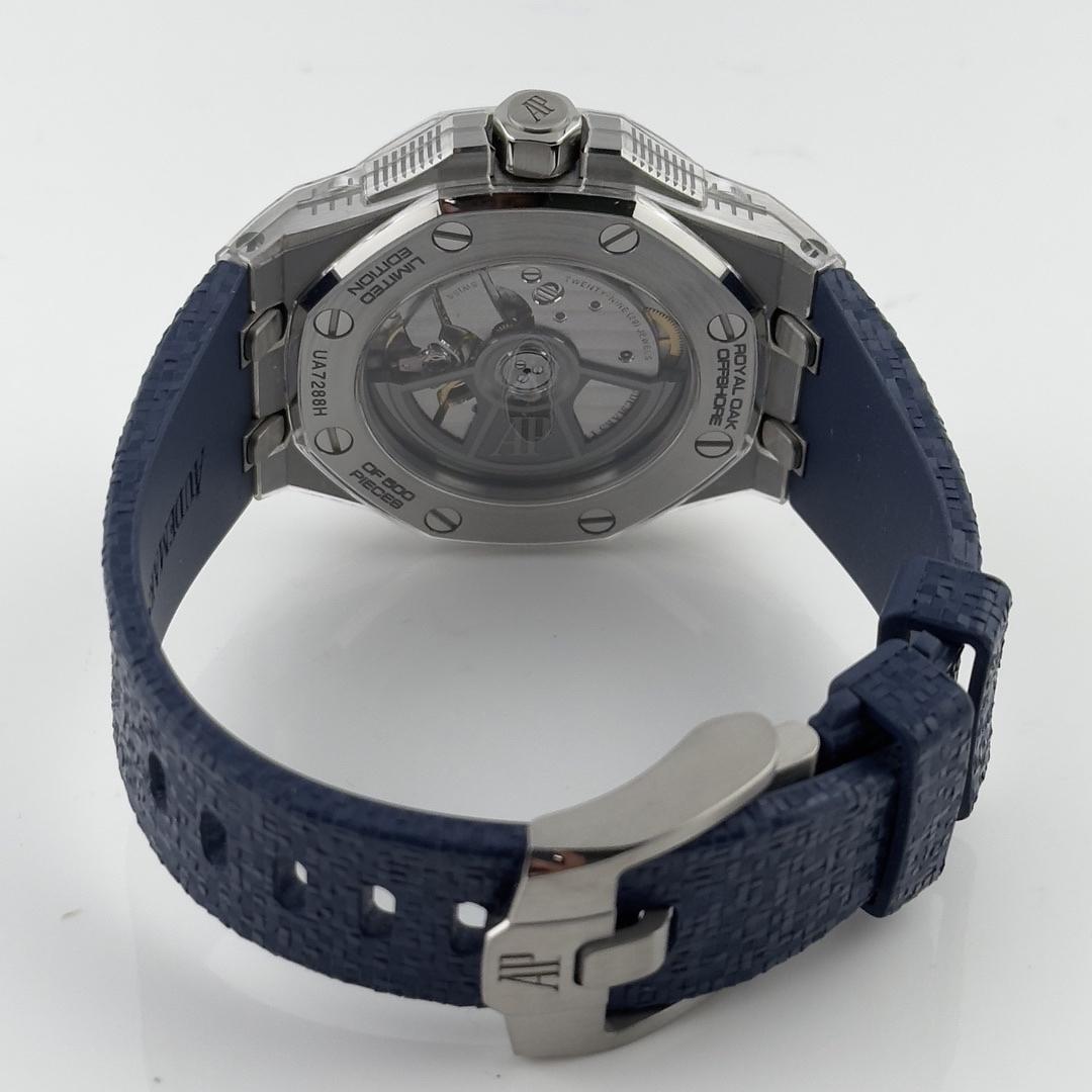 Audemars Piguet Royal Oak Offshore Music Edition Blue Dial on Rubber Ref. 77600TI.OO.A343CA.01 Card 2022 — view 4