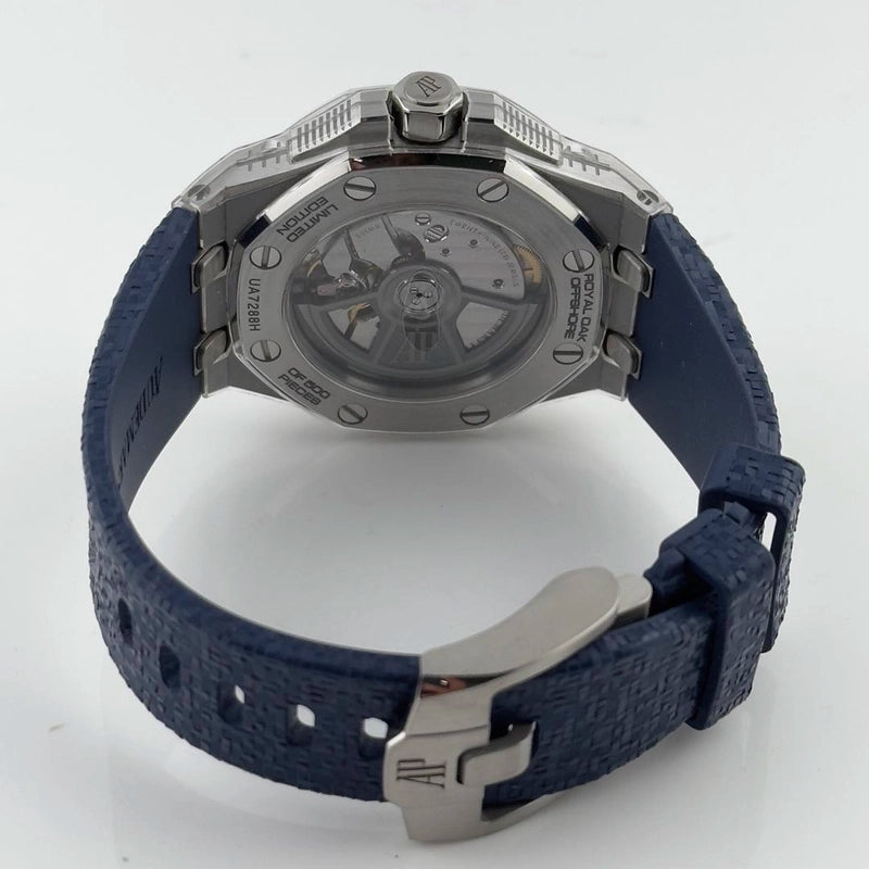 Audemars Piguet Royal Oak Offshore Music Edition Blue Dial on Rubber Ref 77600TI.OO.A343CA.01 with Card 2022