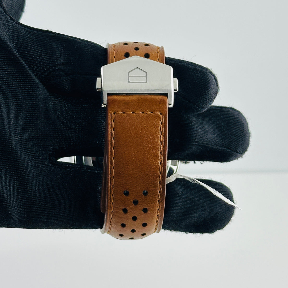 Tag Heuer Carrera Chronograph Blue Dial on Leather Strap Ref. CBN2A1A.FC6537 Manuals Only and Box — view 5