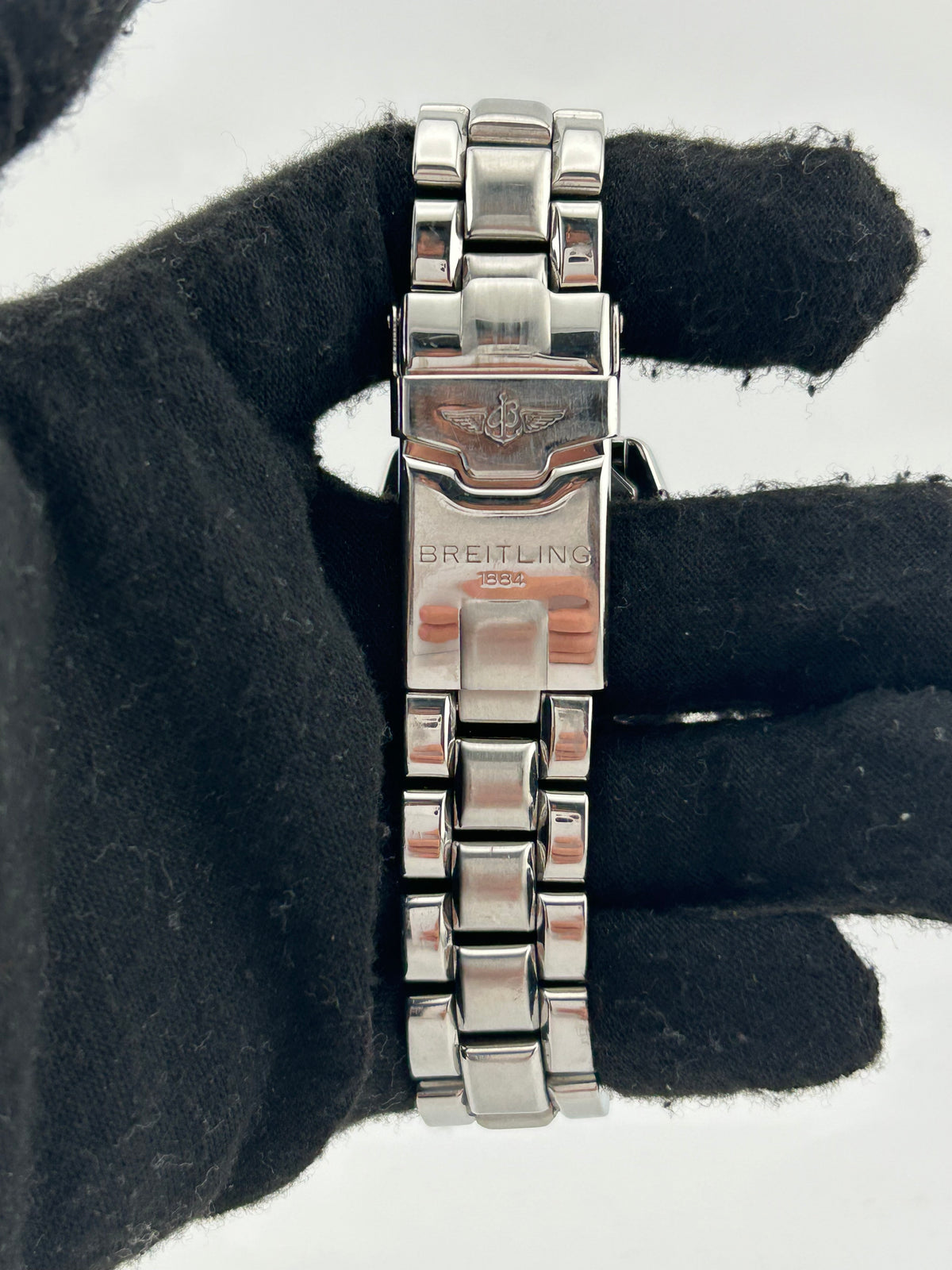Breitling Colt Chronograph Blue Dial on Stainless Steel Bracelet Ref. A13035/A133C90PFA Complete 1998 — view 4