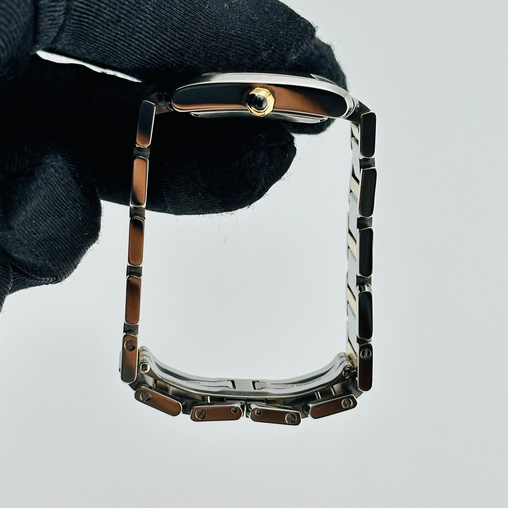 Cartier Tank Francaise Large Silver Roman Dial on 2 Tone Bracelet Ref. 2302 — view 6