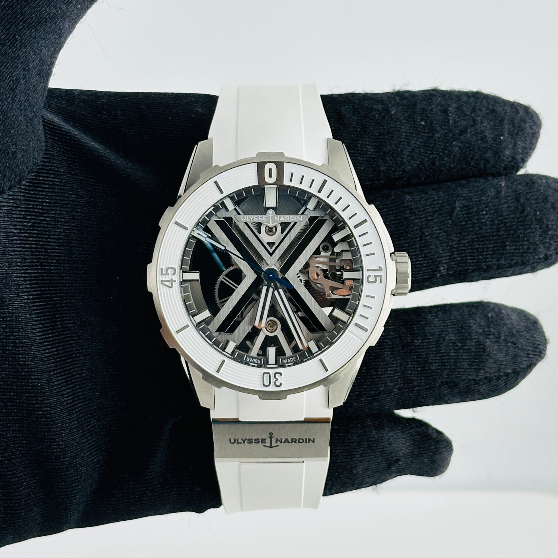 Ulysse Nardin Diver X Skeleton Gray Skeleton Dial on Rubber Ref. 3723-170-1A Card 2023 — view 2