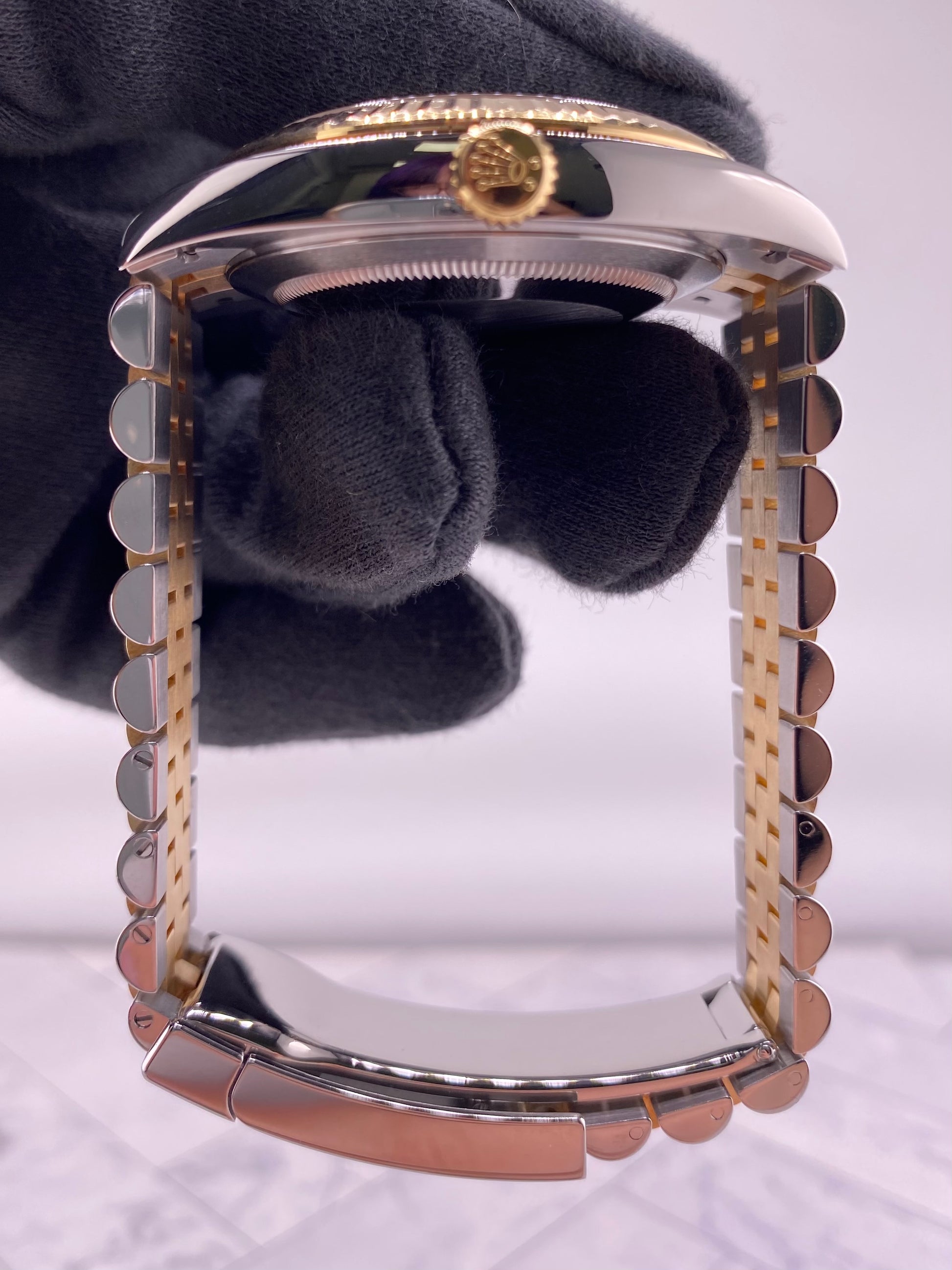Rolex Datejust Black Diamond Factory Dial on D Link Jubilee Bracelet Ref. 126333 Card 2016 — view 6
