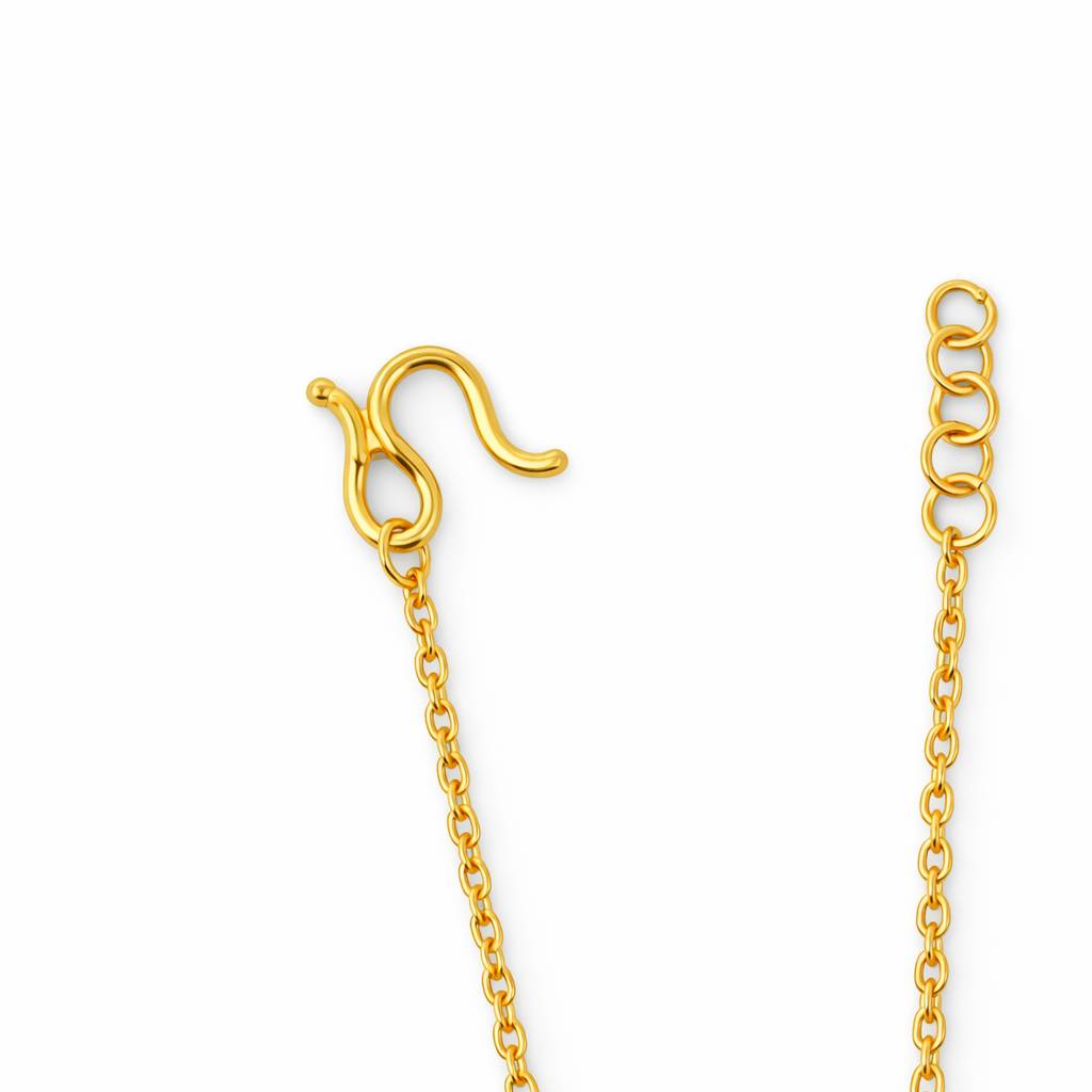 24K Yellow Gold 3 Money Balls Bracelet