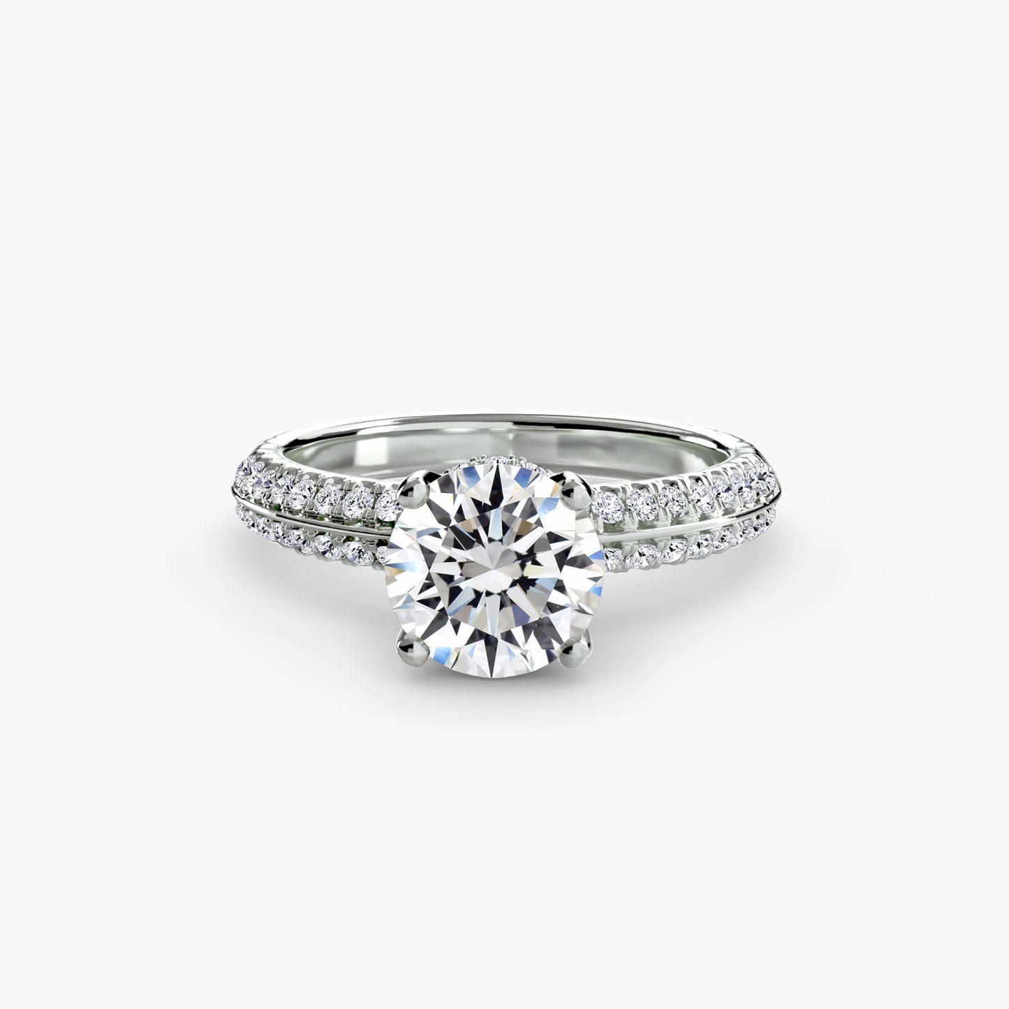 Solitario con pavé