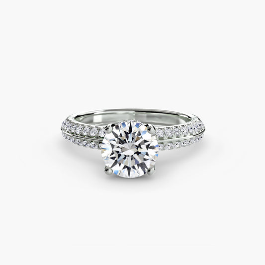 Solitario con pavé