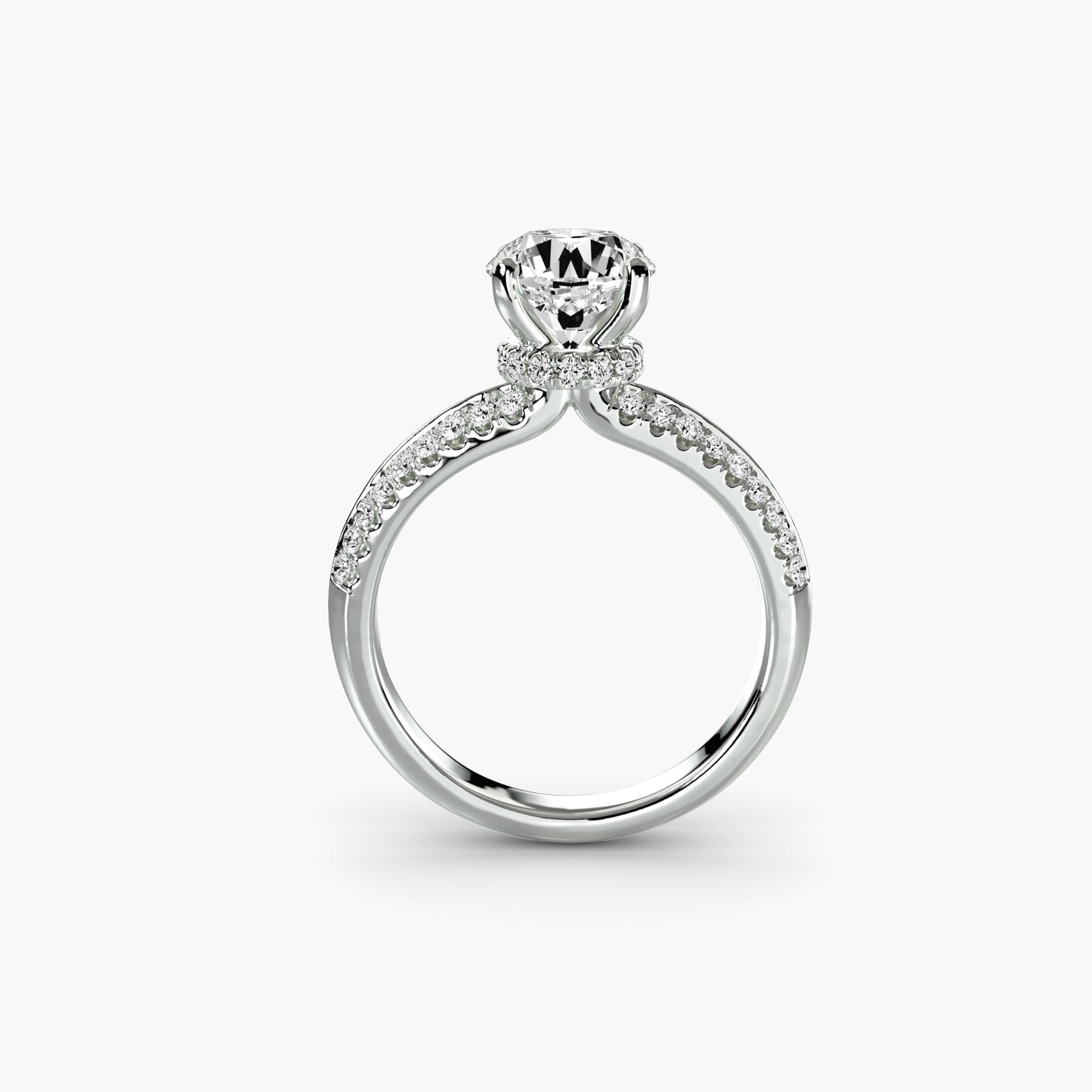 Solitario con pavé