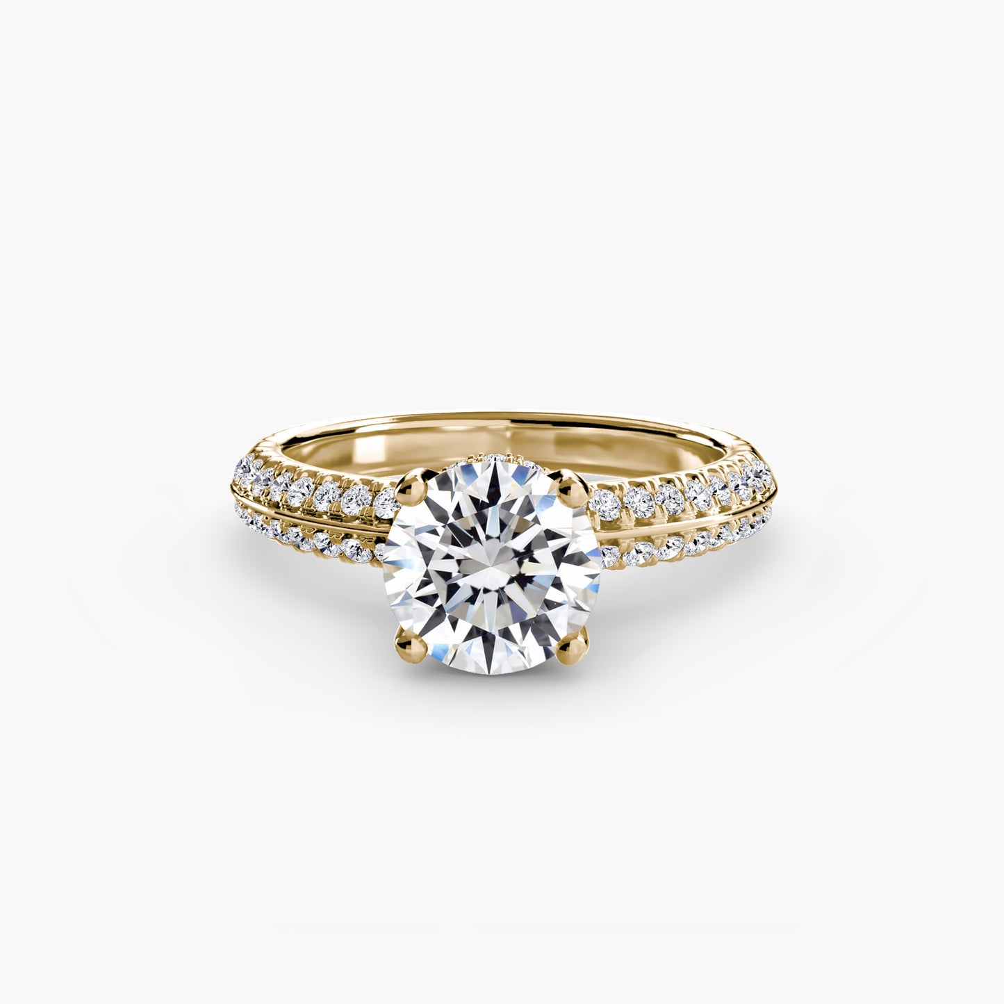 Solitario con pavé