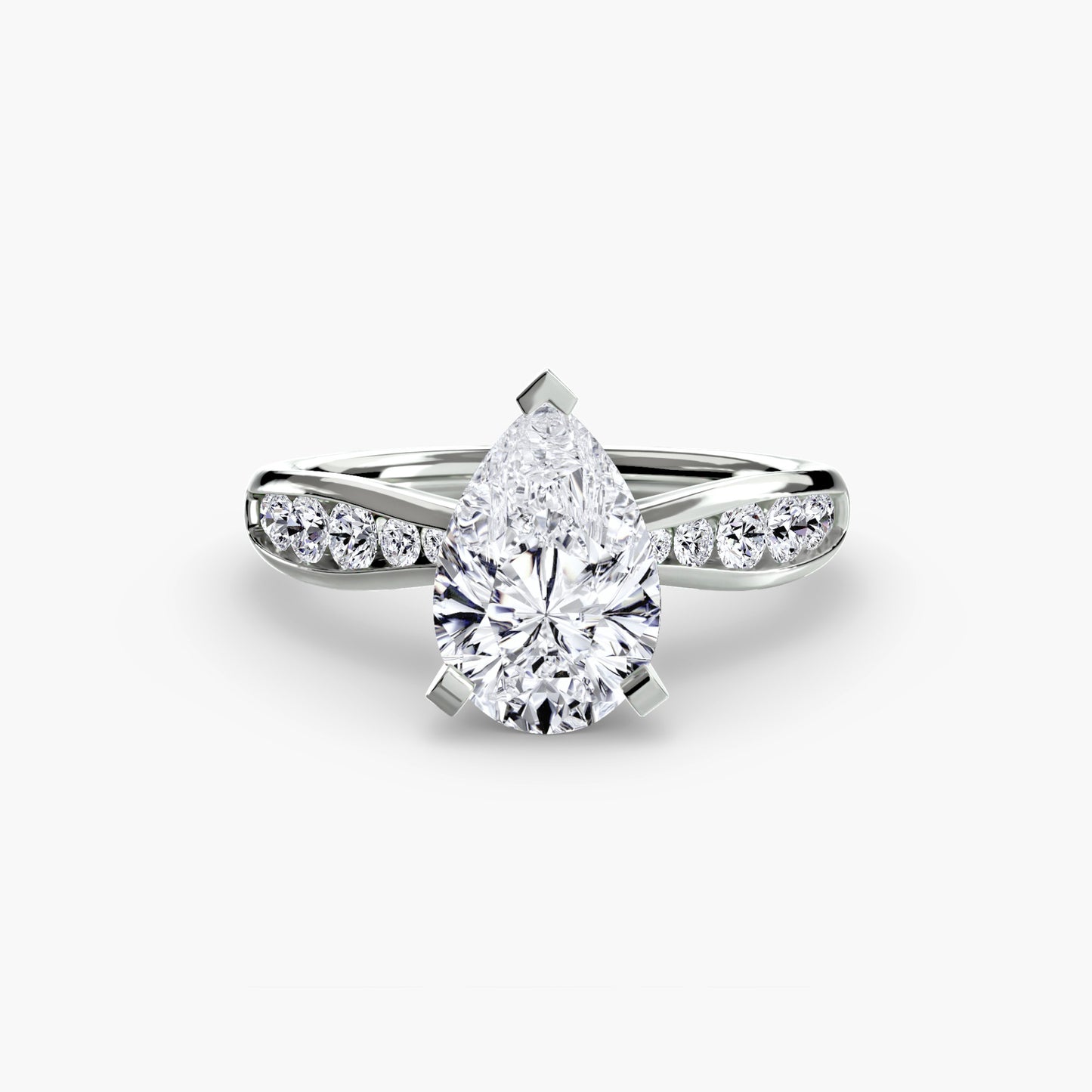 Solitario con Pavé 3