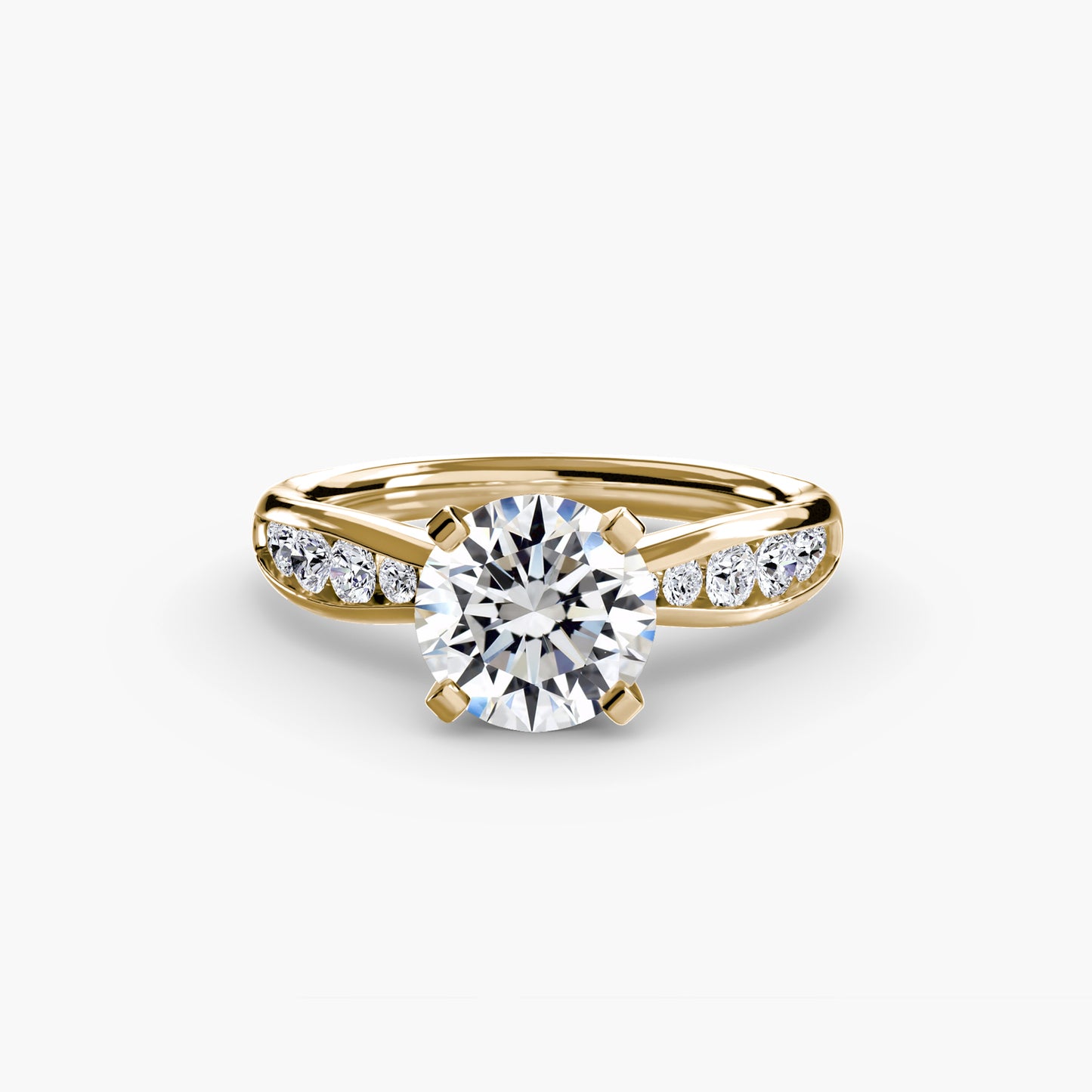 Solitario con Pavé 3