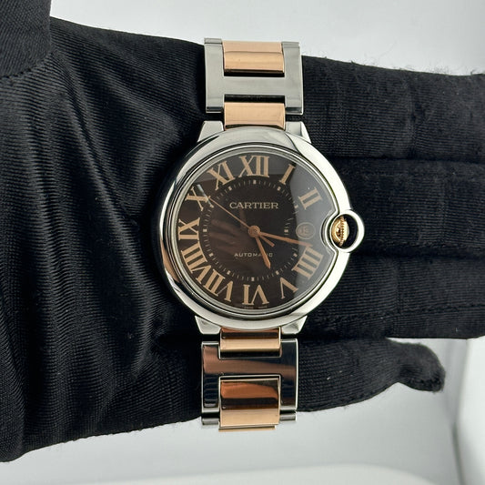 Cartier Ballon Blue Chocolate Brown Guilloche Dial Dial Ref. 3001 — view 2
