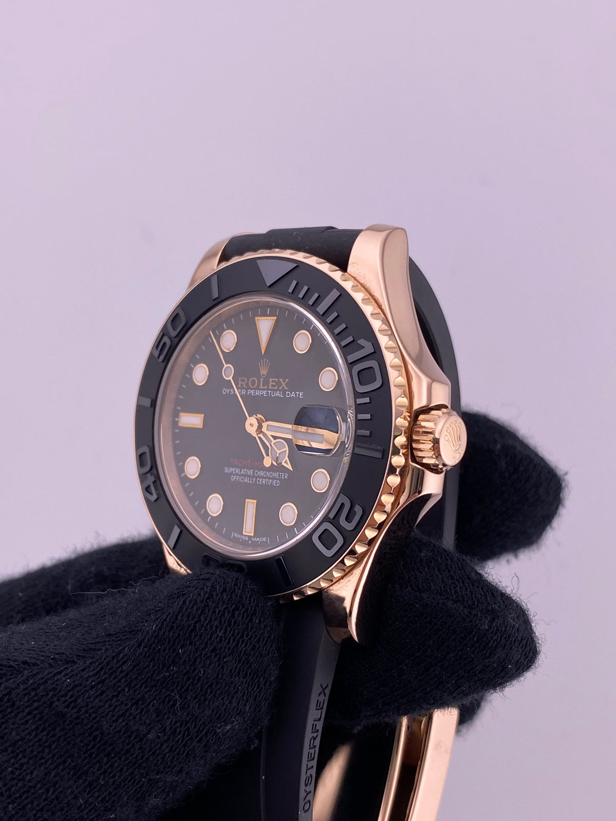 Rolex Yacht-Master 37 Matt Black Dial on Oysterflex Ref. 268655 Card 2018 — view 3