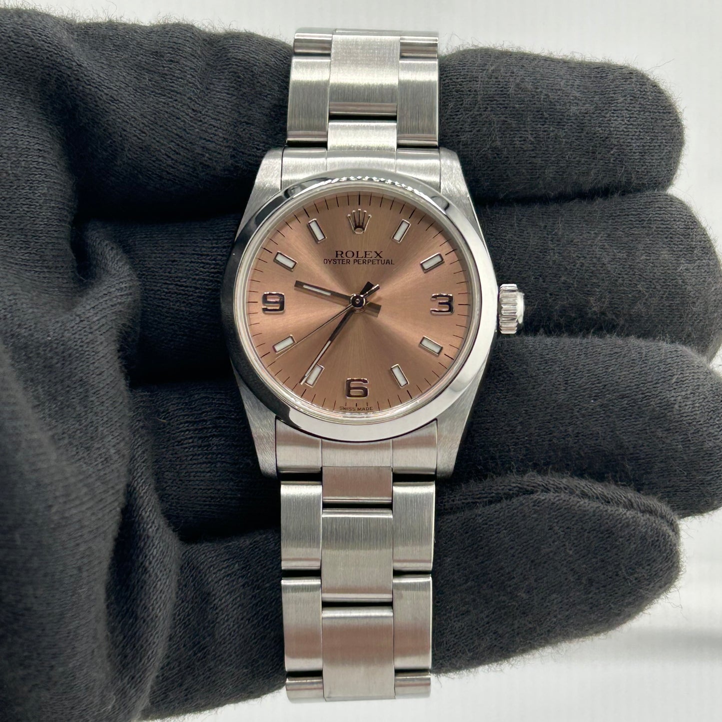 Rolex Oyster Perpetual Salmon Dial on Oyster Bracelet Ref. 67480 1996