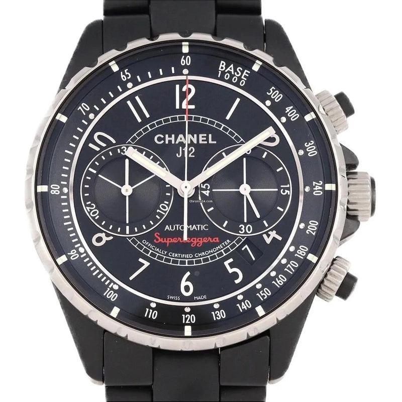 Chanel Superleggera Black Dial Ref H3409
