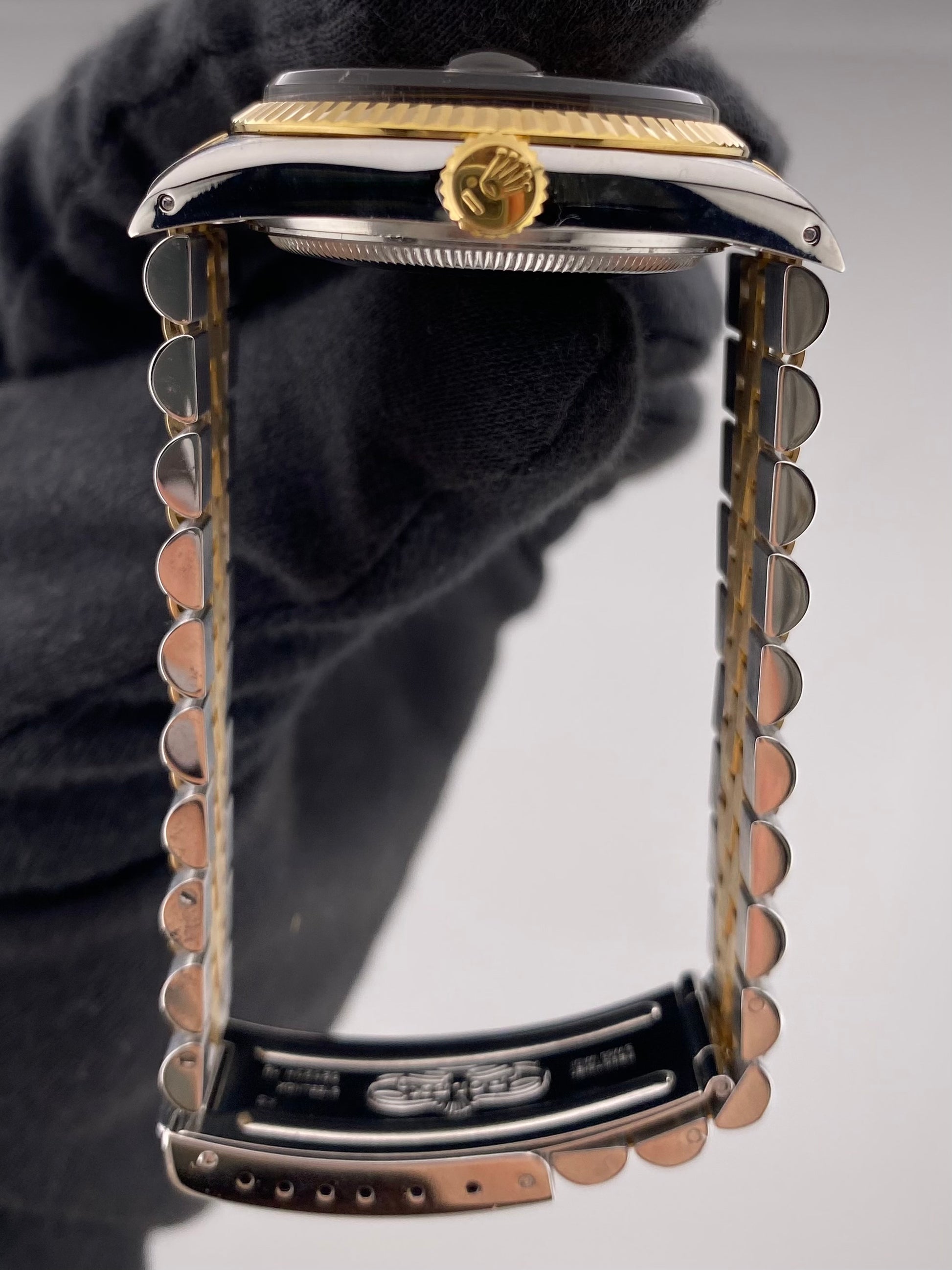 Rolex Datejust Champagne Stick Dial on D Link Jubilee Bracelet Ref. 16013 1987 — view 6