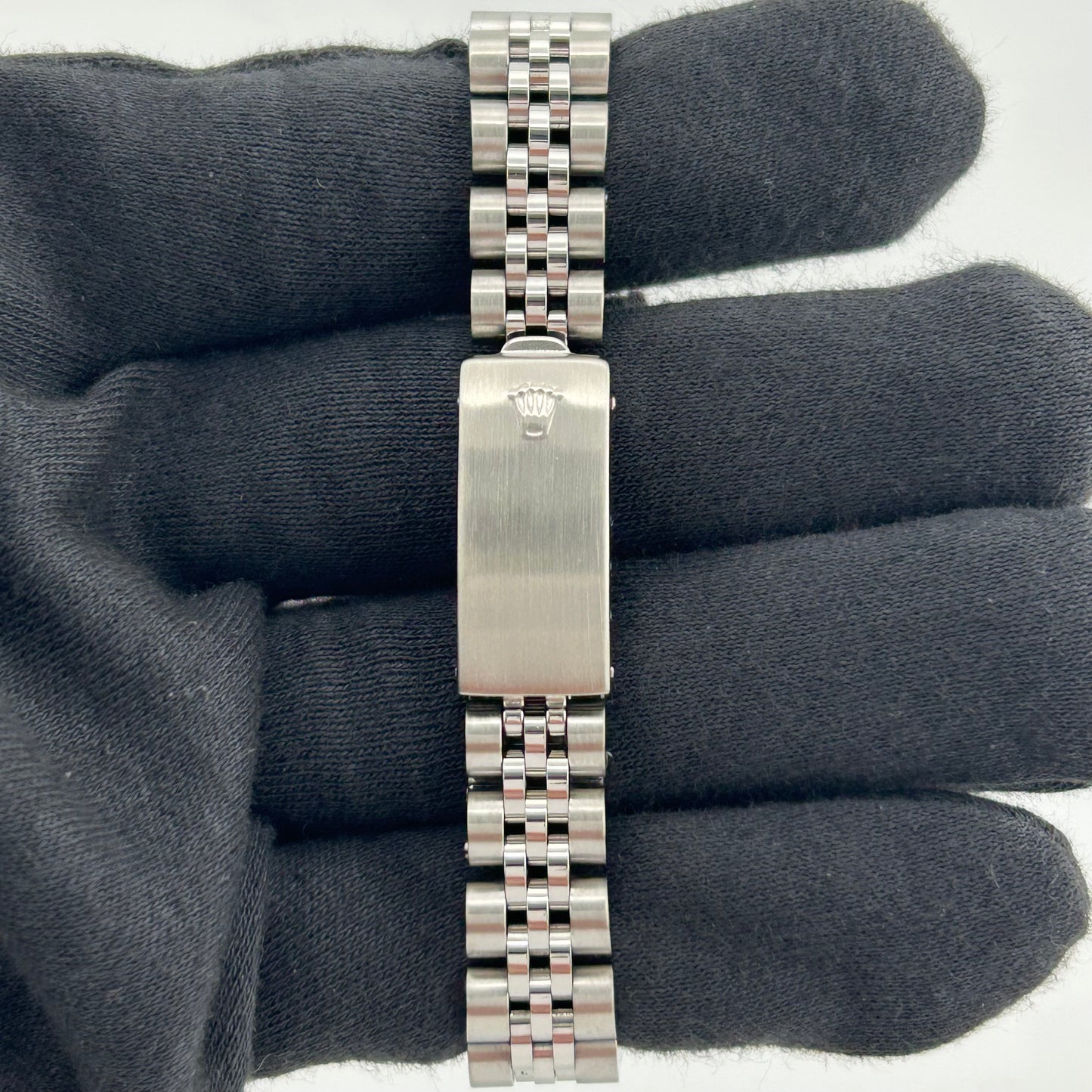 Rolex Oyster Perpetual Date Gray Tapestry Dial on Jubilee Ref. 69190 Papers 1989 — view 3