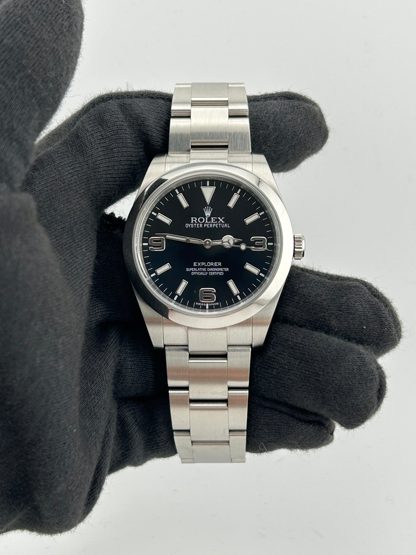 Rolex Explorer I Black Index Dial on Oyster Bracelet Ref. 214270 — view 2