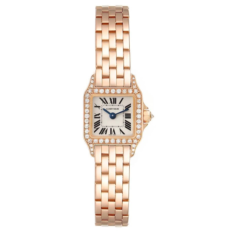 Cartier Santos Demoiselle Mini White Roman Dial Ref WF9011Z8/2855