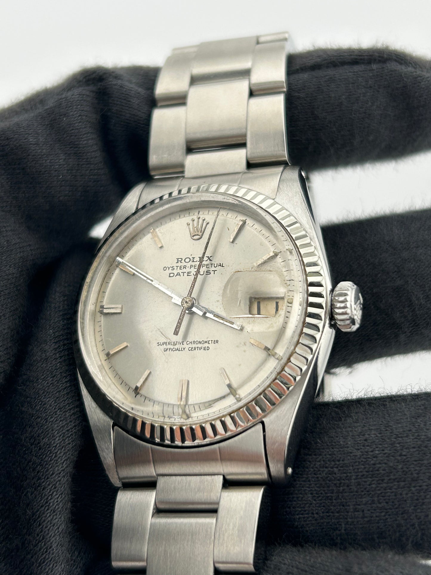 Rolex Datejust 36 Silver Index Dial on Jubilee Ref. 1601 — view 2