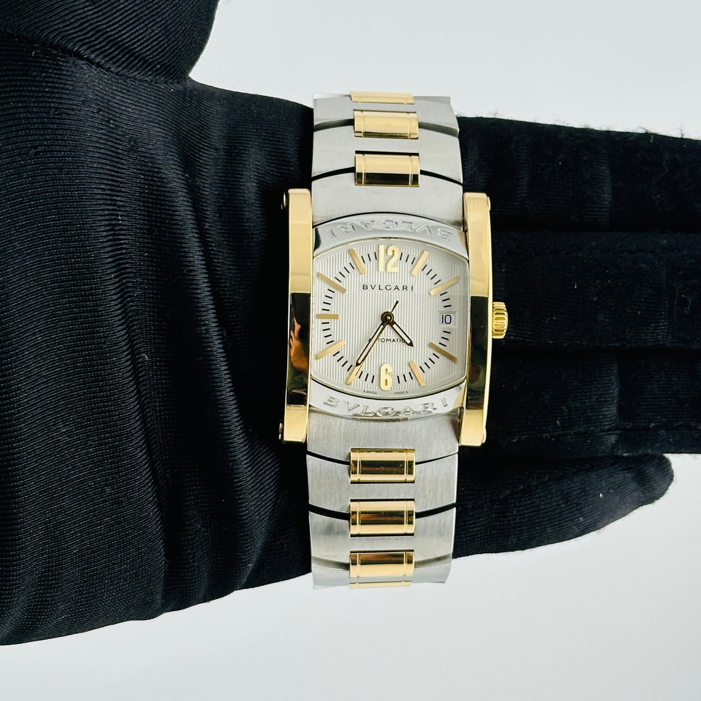 Bvlgari Assioma Ivory/Gold Stick Dial Ref. AA44SG — view 2