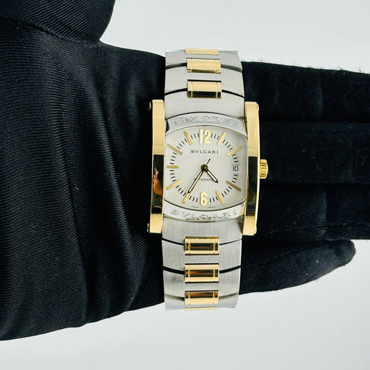 Bvlgari Assioma Ivory/Gold Stick Dial Ref. AA44SG — view 2