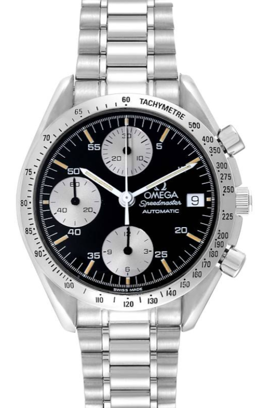 Omega Speedmaster Date Black Dial on Stainless Steel Bracelet Ref. 3511.50