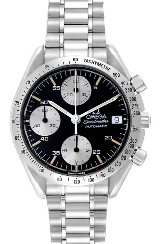 Omega Speedmaster Date Black Dial on Stainless Steel Bracelet Ref. 3511.50