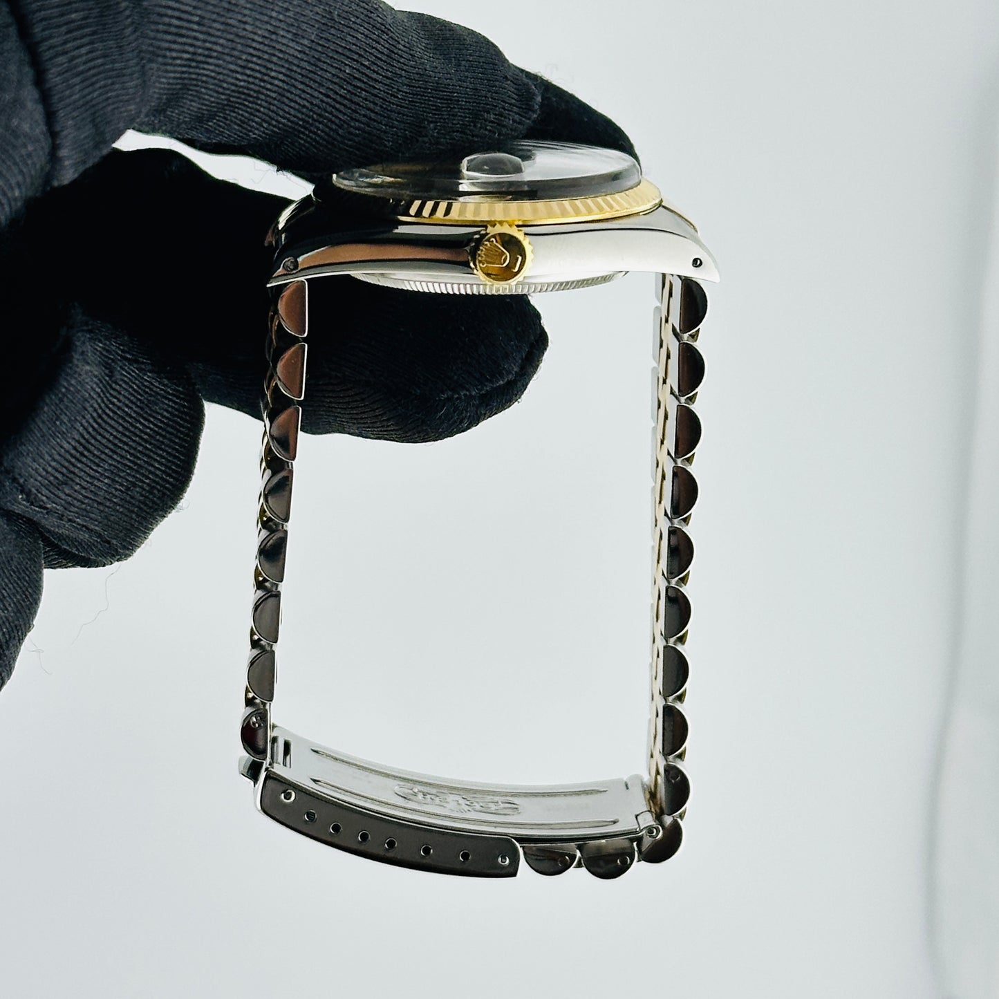 Rolex Datejust Champagne Stick Dial on D Link Jubilee Bracelet Ref. 16013 1987 — view 6