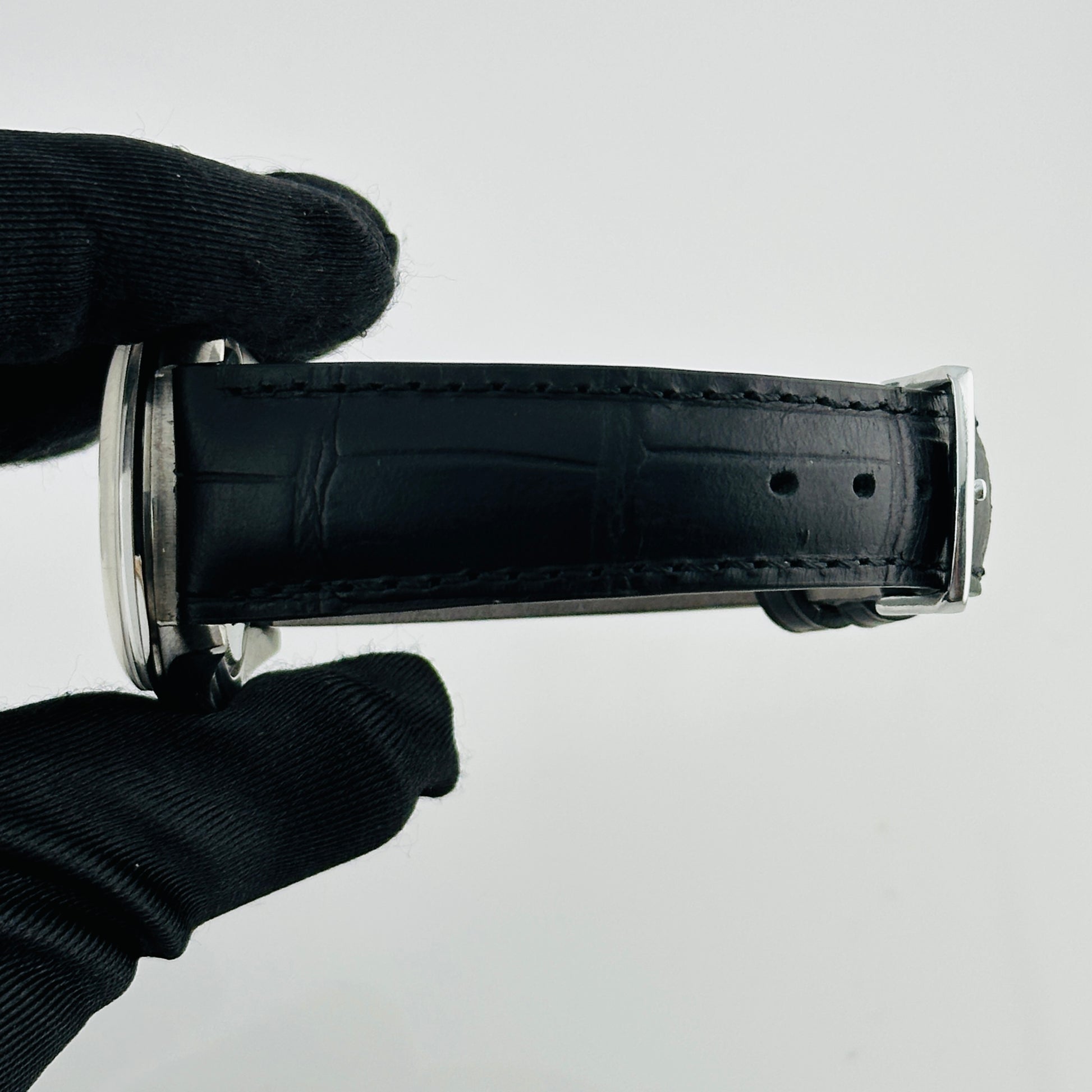 Rolex Oyster Precision Silver Stick Dial on Am Leather Ref. 6424 1966 — view 3