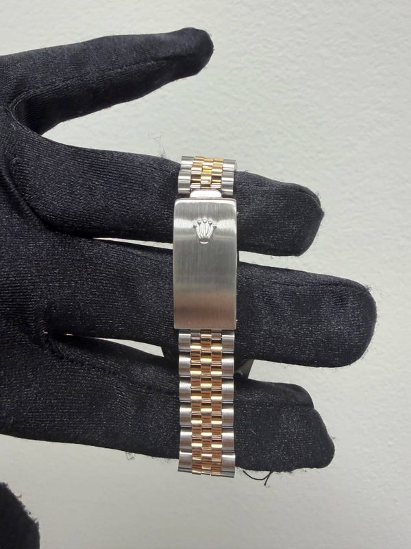 Rolex Datejust White Roman Dial on D Link Jubilee Ref 68273 with Papers 1988