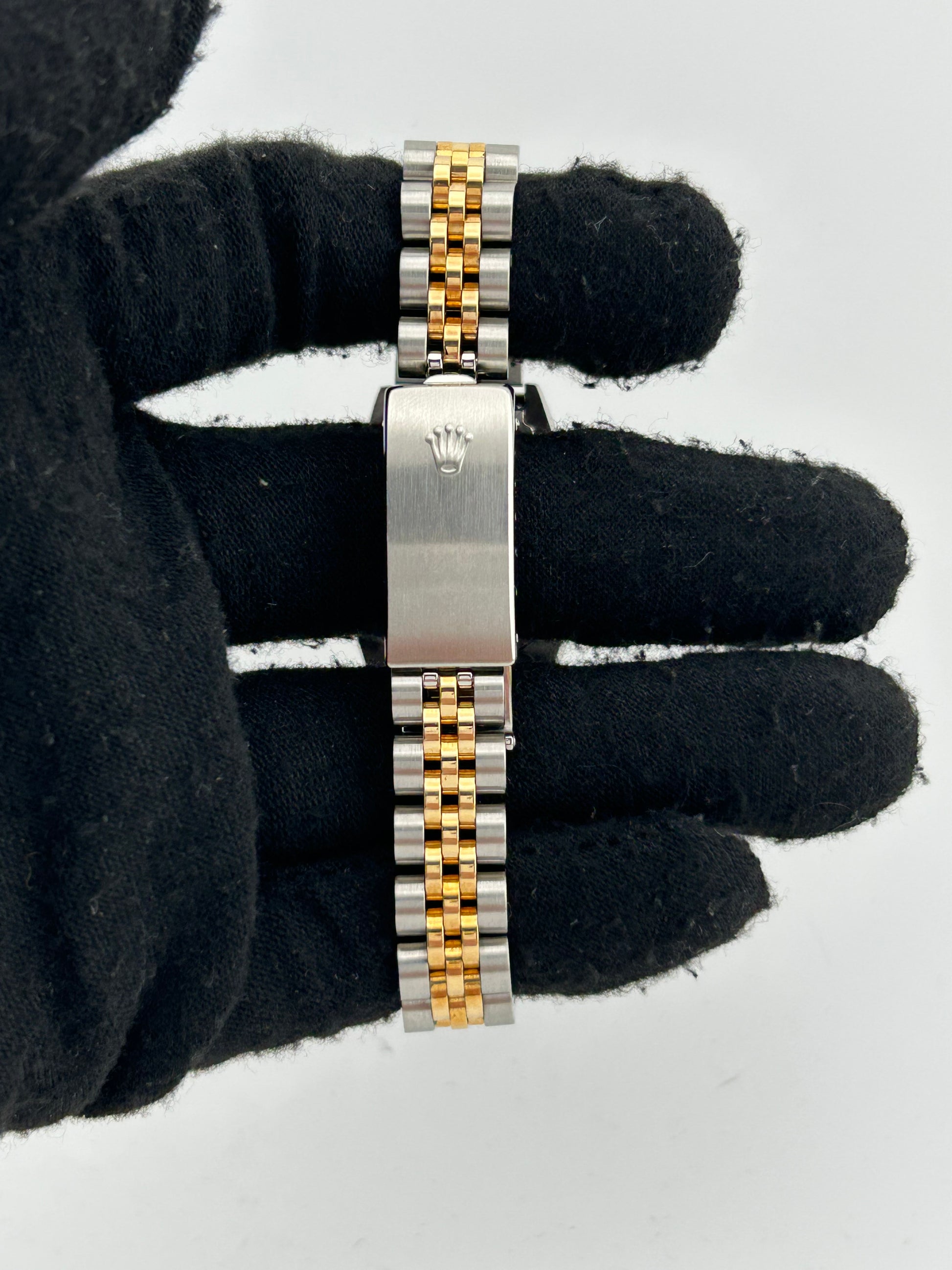 Rolex Datejust Lady Champagne Stick Dial on 2 Tone Jubilee D Link Bracelet Ref. 69173 Card 2020 — view 4