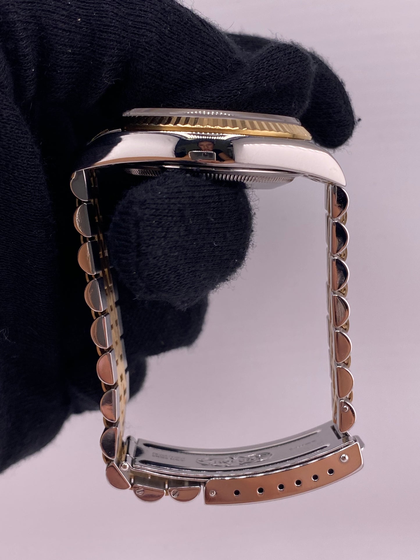 Rolex Datejust Champagne Anniversary Diamond Dial Dial on D Link Jubilee Bracelet Ref. 16233G 1991 — view 6
