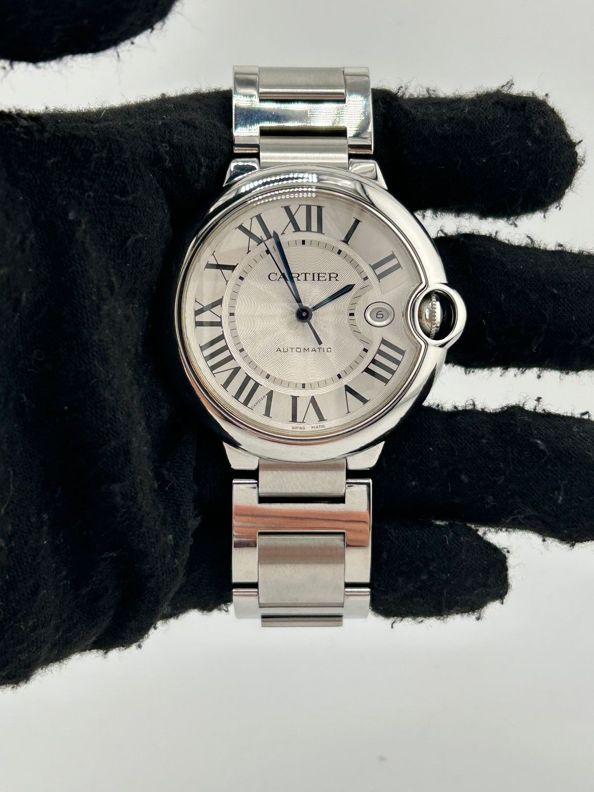 Cartier Ballon Bleu Silver Roman Numerals Dial on Stainless Steel Bracelet Ref. W69012Z4 Card 2017 — view 2