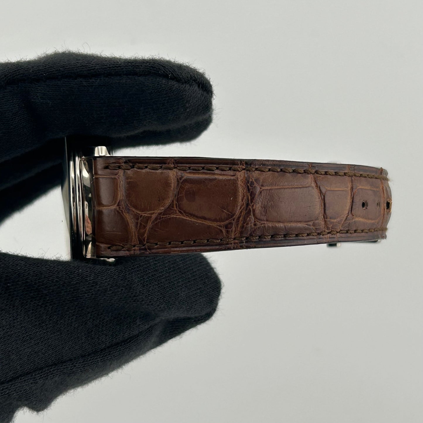 Blanc Pain Villeret Chrono Brown Roman Dial on Brown Leather Ref. 6185-1546A-55B Card 2019 — view 5